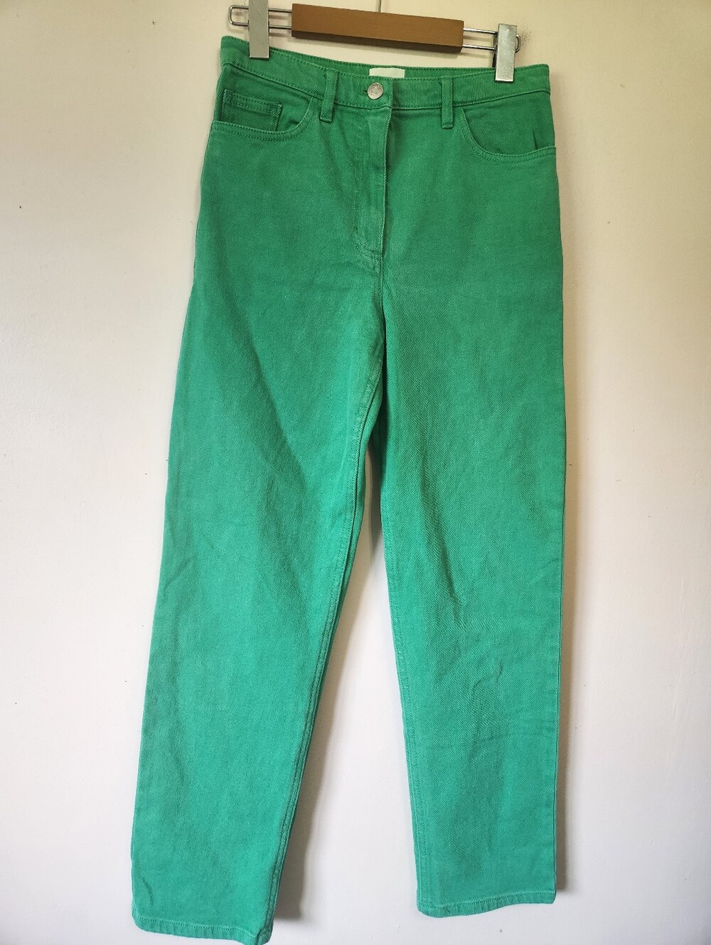 Aritzia Wilfred Free Melina Twill Pant GD Alien Green High Rise Straight Size 4